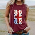 thumbnail image 2 of EINCcm Women American Flag Print Tank Tops USA Stars Stripes Patriotic T Shirt Summer Loose Vest Tees, 2 of 4