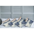 thumbnail image 6 of Ambesonne Black White Throw Pillow Cover 4 Pack, Snowy Winter View, 20", Blue Grey White, 6 of 6