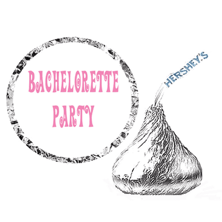 216 Bachelorette Party Favor Hershey's Kisses Stickers /