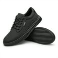 thumbnail image 6 of ADQ Men's Dress Shoes Fashion Casual Shoes Lace-up Canvas Sneakers All Black 11, 6 of 9