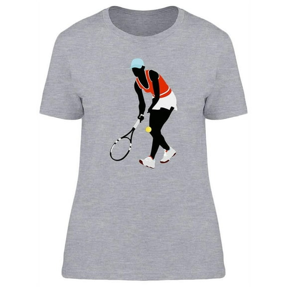 Black Tennis Player T-Shirt Women -Image by Shutterstock, Female Large
