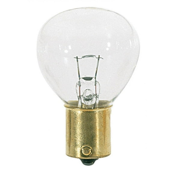 Satco S3724 - 24.24 watt miniature; RP11; 200 average rated hours; Bayonet Single Contact Base; 6.2 volts