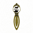 thumbnail image 1 of Reflection Stock Market Bull Bookmark Retro Office Label Page Marker, 1 of 4