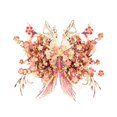 thumbnail image 1 of Puzzle de metal 3D MU con forma de flor y mariposa modelo E-Flower, 1 of 8