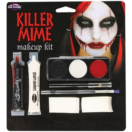 Killer Mime Make Up Kit Costume