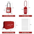 thumbnail image 4 of Kit de etiquetado Lockout TAEGIQI S01 con candados, cerrojos y etiquetas, 4 of 7