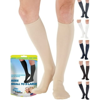 Absolute Support Sheer Compression Stockings with Lace Top - Medium Support  - A102