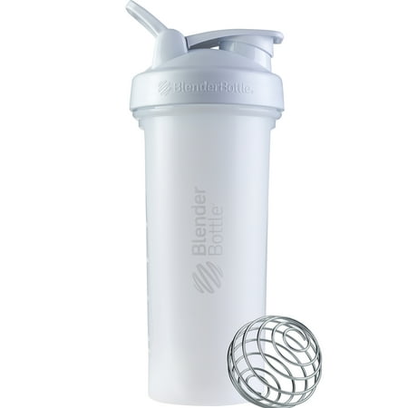 Blender Bottle Classic 28 oz. Shaker Mixer Cup with Loop Top - White