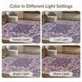 thumbnail image 7 of ODIKA 8'x10' Boho Tone Inspired Plum Magenta Pink Maximalist Purple Flowing Dynamic Washable Area Rug None for King Size Bedroom Under Bed, Master Suite, Non-Shedding, Easy Care, 7 of 7