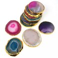 thumbnail image 6 of HOOUN 1x Natural Agate Geode Slices Druzy Crystal Coasters Cup Mat Pad Home Decor Gift-Blue, 6 of 9