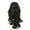 6-CHESTNUT BROWN, variant on Onedor 12" Synthetic Fiber Natural Textured Curly Ponytail Clip In/On Hair Extension Hairpiece (1B - Off Black)
