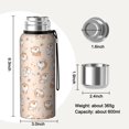 thumbnail image 7 of 20 Oz Shibainu and Love Coffee Tumbler Double Wall Insulated Stainless Steel Water Bottle | Metal Reusable Thermoses Flask with Cup Cap | Leak & Sweat Proof with Anti-Dust Lid, 7 of 7