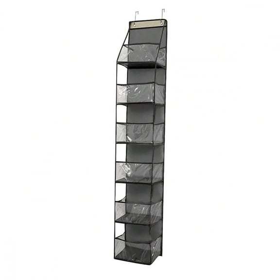 Hanging cloth storage box behind the door, wardrobe storage box, 4/6 large capacity pockets, bedroom and bathroom food storage