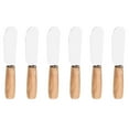 thumbnail image 1 of CIMAXIC Stainless Steel and Plastic Baking Spatulas for Kitchen Use Multi Color 6 Pieces,4.02"X0.79"X0.39", 1 of 5