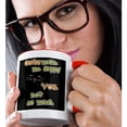 thumbnail image 2 of 3dRose, Too Cute Kitty Cat Face - Black background - Cats Make Me Happy, 15oz Two-Tone Red Mug, 2 of 7