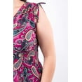 thumbnail image 4 of Vestido Estampado Paisley Roman Fashion Talla Extra 8802X-11 Vino 42, 4 of 5