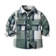 thumbnail image 1 of Chaquetas y abrigos casuales de manga larga sin capucha para niños pequeños, camisa de franela, chaqueta a cuadros de manga larga con solapa, tops de otoño para niños y niñas, camisa para niños, 1 of 8