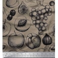 thumbnail image 1 of Soimoi Cotton Duck Fabric Mix Fruits Printed Craft Fabric by the Yard 42 Inch Wide, 1 of 3