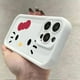 thumbnail image 2 of Sanrio Ins Hello Kitty Phone Case For iPhone 14 13 11 12 15 Pro Max XR XS Max 7 8 Plus SE2 Y2k Girl Gift Silicone Antifall Cover, 2 of 4