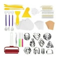 thumbnail image 1 of Pendientes de arcilla con tarjetas y ganchos para pendientes, corte de pendientes hecho a mano para pendientes 140 piezas, 1 of 9