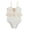 1-White214, variant on Kiijoy Girls Shell Ruffle One-Piece Swimsuit Summer Beach Ribbed Bathing Suit, Sizes 2-3