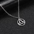 thumbnail image 2 of Virgo Libra Zodiac Necklace Surgical Stainless Steel Constellation Pendant Choker Chain Necklace For Women Jewelry DANS02126[d159], 2 of 2