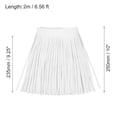 thumbnail image 2 of Unique Bargains 2 Yards 10 Inch Faux Leather Fringe Trim Tassel Fringe for Sewing, White, 2 of 6