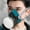 Blue, variant on TFYZYY Air Purifying Dust Mask with Activated Carbon for Construction & Industrial Use, Breathable Comfort Fit, Reusable Silicone Face Mask
