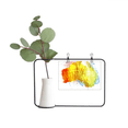 thumbnail image 1 of Australie Coloré Carte Illustration Modèle Métal Cadre Cerac Vase Décor, 1 of 2