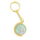 thumbnail image 1 of Chica alas flores de diente de León Anillo de oro de metal llavero llavero, 1 of 3
