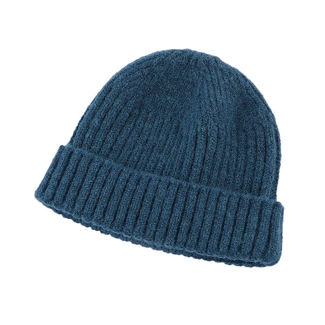 Sonducket Gorros Gorros de punto de invierno Cráneo Moda Lindo Cuff Sombreros Jersey Sombreros Ropa fría Regalos para esquiar azul profundo Type3 NO3
