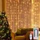 thumbnail image 5 of Christmas Decoration Curtain LED String Lights with Remote Control Xmas Tree Decor Holiday Wedding Fairy Garland Light for Home, 5 of 5