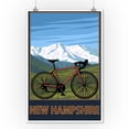 thumbnail image 2 of New Hampshire, Mountain Bike (9x12 Wall Art Print, Home Decor), 2 of 3