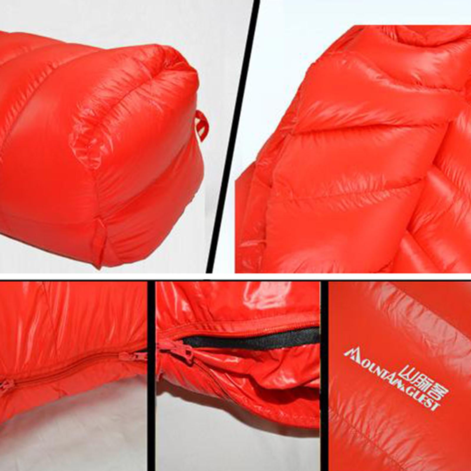 Axioma Camping Sleeping Bag Adult Lightweight 4 Season Warm & Cold Envelope Backpacking Red 1000g