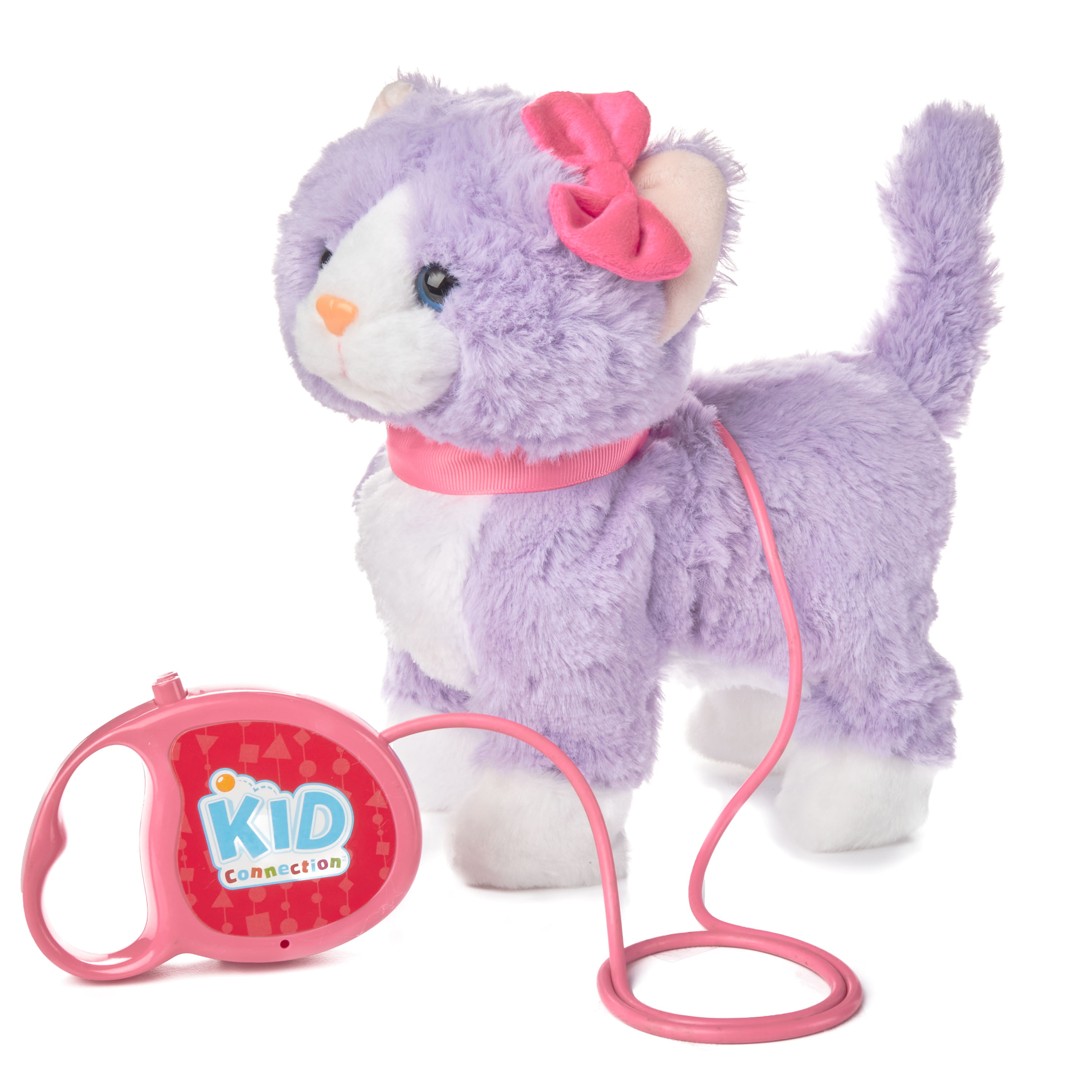 Walking Toy Cat-Battery Operated Tail curling plus Cat with Random color 