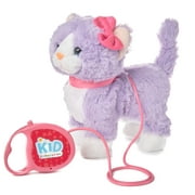 Kid Connection Walking Pet Cat with Sound, Purple, 9"