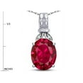 thumbnail image 3 of Star K � Oval 10x8 Created Ruby Fashion Pendant Necklace, 3 of 9