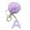 A, variant on 26 Initial Letter Alphabet Key Rings, Purple Velvet Ball Pendant with Fur Ball keychains for Purse Handbags Backpack Women Holiday Gift - W