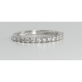 thumbnail image 3 of 18k White Gold Round Cut Half-Way Multi Stone Diamond Wedding Band (0.55 Ct, G Color, VS Clarity), 3 of 4