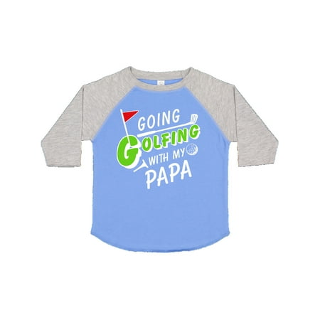 

Inktastic Going Golfing with My Papa- Kids Golf Gift Toddler Boy or Toddler Girl T-Shirt