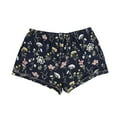 thumbnail image 2 of P.J. Salvage Womens Floral Print Pajama Shorts, Blue, Plus Size, 1X, 2 of 2