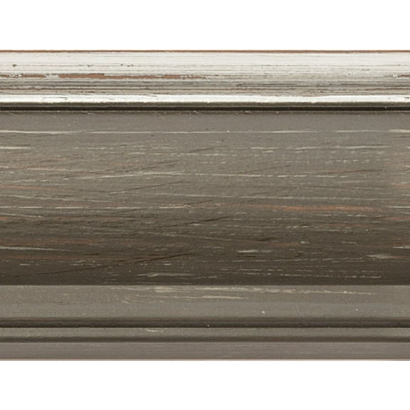 Picture Frame Moulding (Wood) 100Ft Bundle - Contemporary Black Finish - 1.75" Width - 1/2" Rabbet