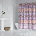 thumbnail image 3 of Waterproof Pioneer Pieced Patchwork Shower Curtain 72x84 Inch Bohemian Style Colorful Floral Polyester Unique Shower Curtain for Bathroom Hotel Home Decor with 12 Plastic Hooks, 3 of 5