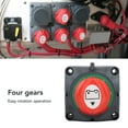 thumbnail image 3 of Disconnect 300A Battery Disconnect Switch 3 Studs 4 Gears DC12-48V Battery Isolator Kill Switch For Cars RV Yachts Vans, 3 of 8