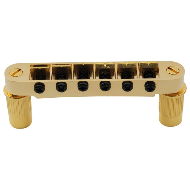Wilkinson WOGB2 Puente Tune-O-Matic de 52 mm (2-3/64 pulgadas) de ancho para guitarra eléctrica estilo USA Epiphone Les Paul SG, color dorado