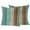 Teal Brown, variant on Teal Brown Wooden Outdoor Pillow Covers 16x16 Set of 2,Waterproof Patio Throw Pillowcase Protectors,Farmhouse Vertical Striped Art Decorative Pillow Shams Cushion Covers for Seat Bed Couch Sofa