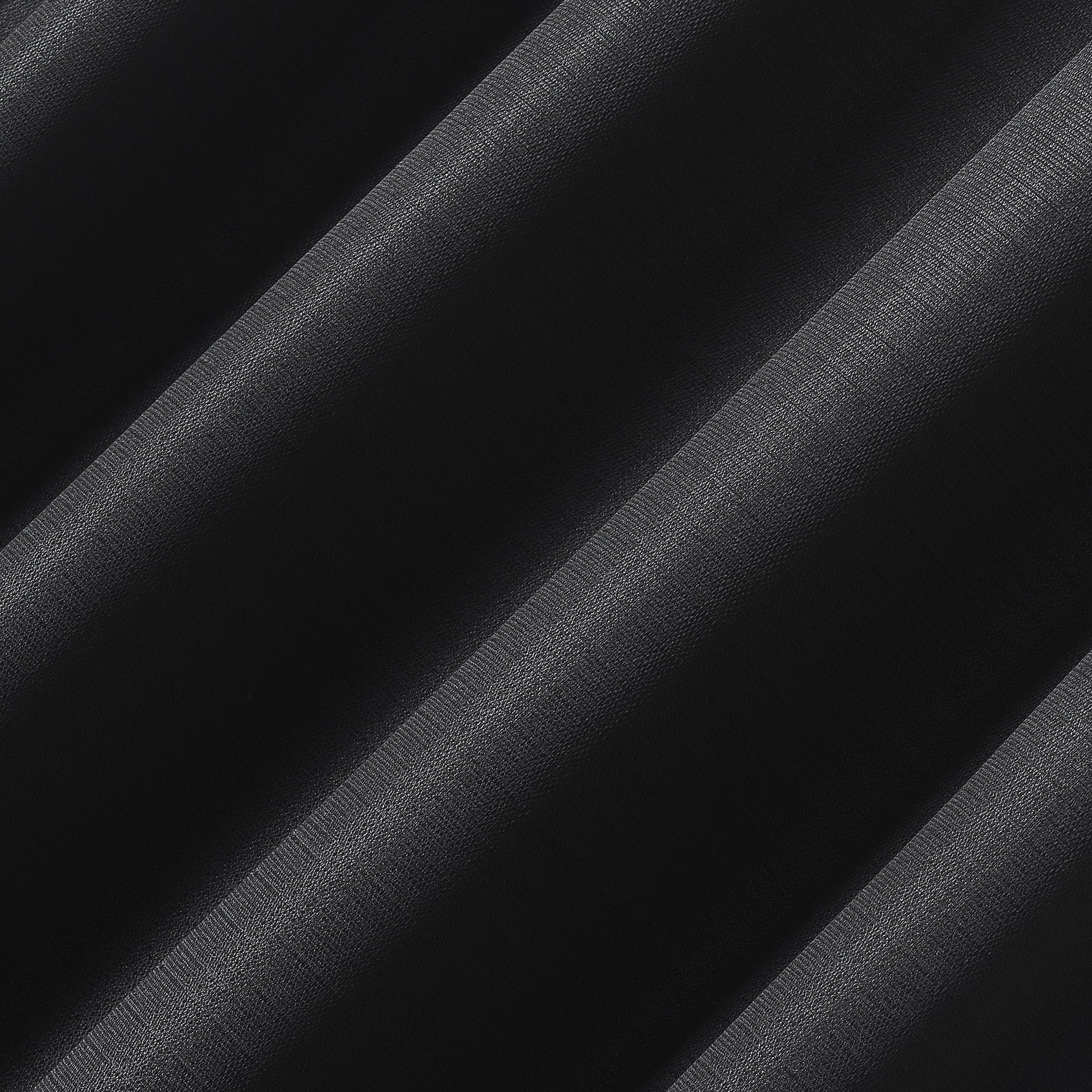 Sun Zero Karina Textured Blackout Rod Pocket Curtain Panel, 40"W x 63"L, Black