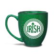 thumbnail image 1 of Irish Celtic Logo Deep Etched 15 oz Green Bistro Mug, 1 of 1