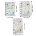 thumbnail image 4 of Laser Star Loose Leaf Binder Cover Journal Sketchbook Supplies Suitable for Office Diary Writing and Sketching, 4 of 8