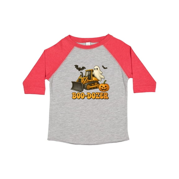 Inktastic Boo-dozer Construction Halloween Bulldozer Boys Toddler T-Shirt